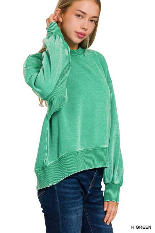 Oversized Pullover - Kelly Green