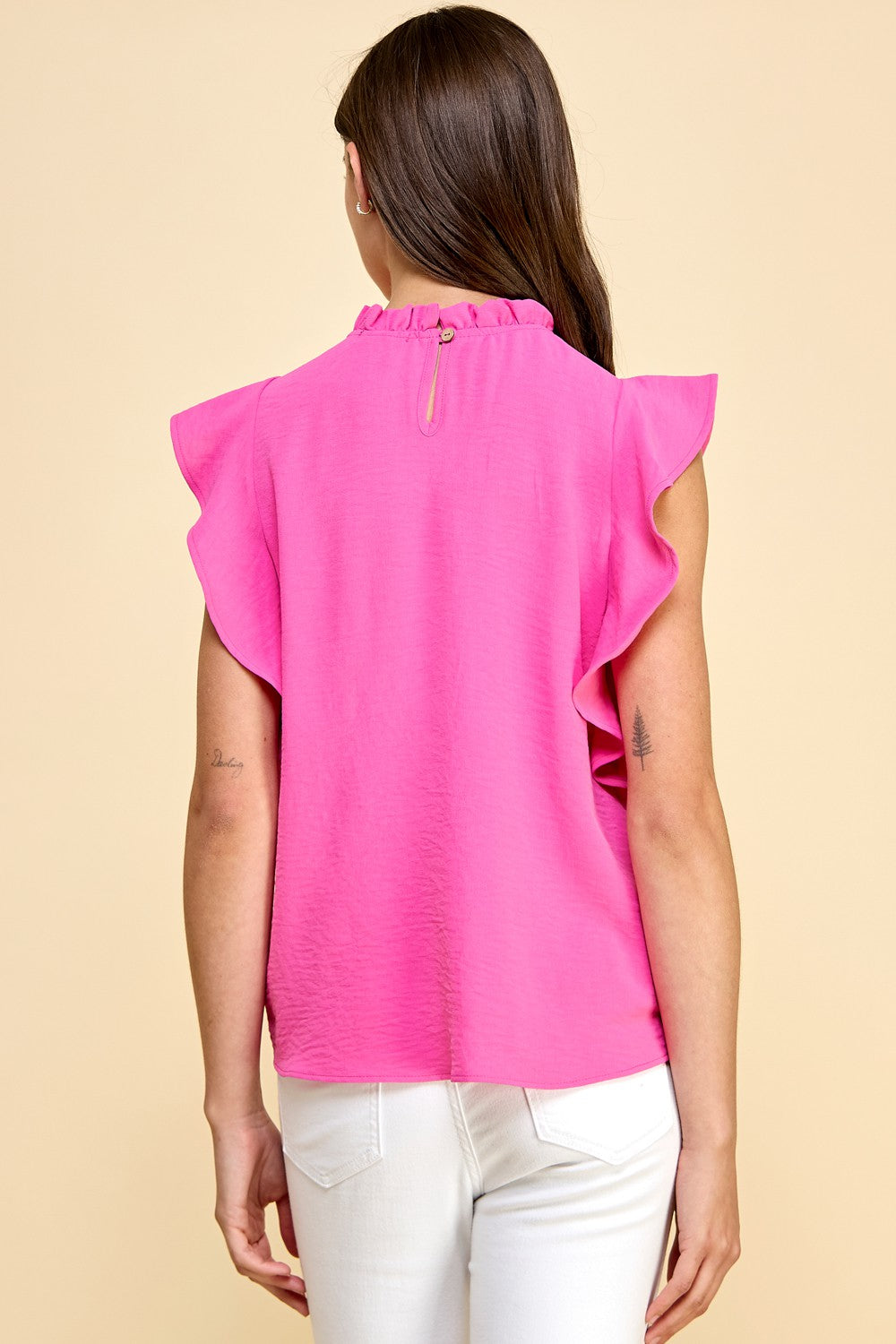Bubblegum Ruffle Top