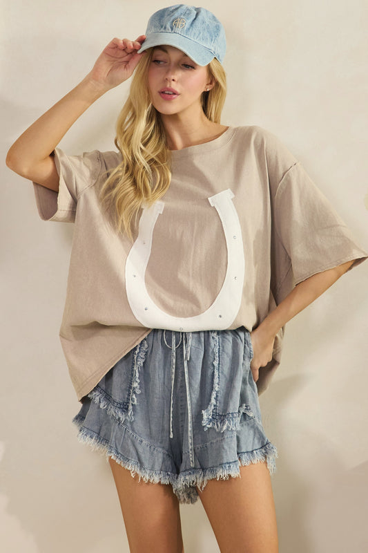 Lucky Charm Horseshoe Top