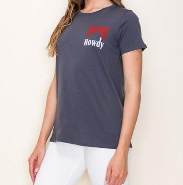 Charcoal Howdy Top