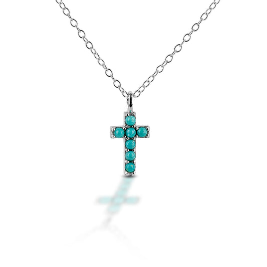 Kelly Herd Cross Turquoise Necklace
