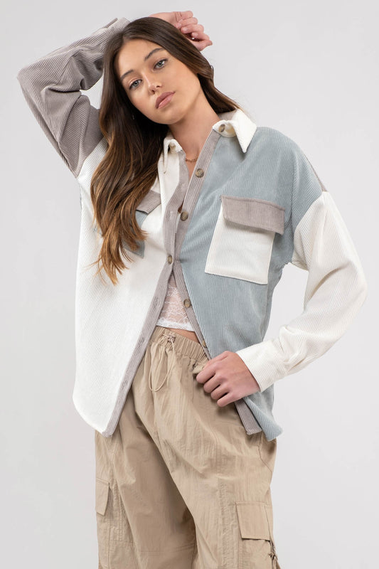 Fallon Colorblock Shacket