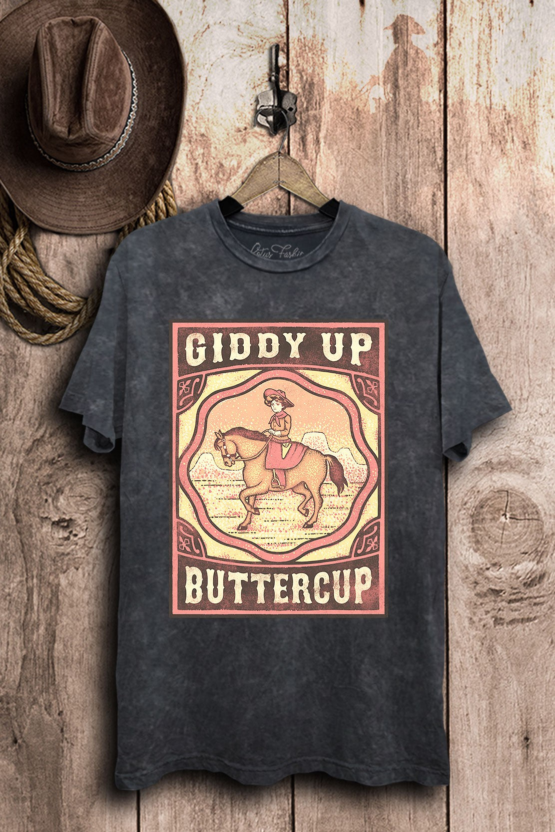 Giddy Up Mineral Washed Top