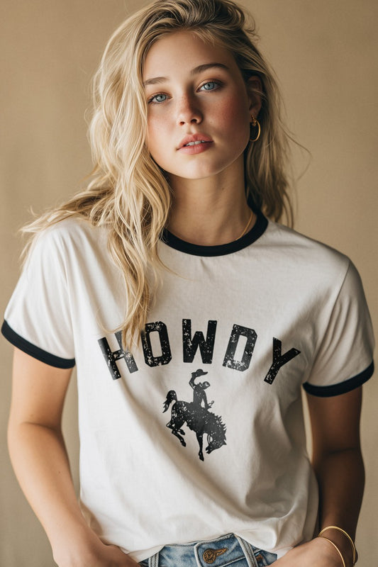 Howdy Ringer Tee