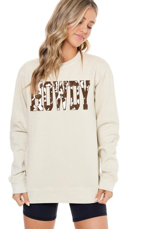 Howdy Cowprint Sweatshirt