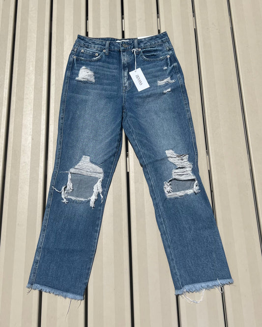 High Rise Cropped Jeans
