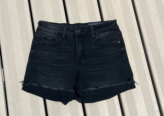 Black Denim Shorts