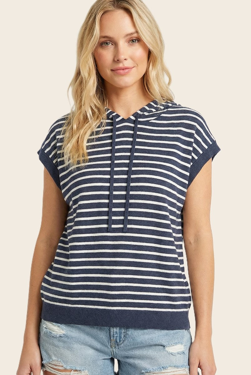 Indigo Stripe Top