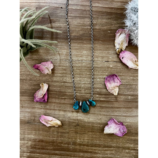 Navajo Saucer + Turquoise Authentic Necklace