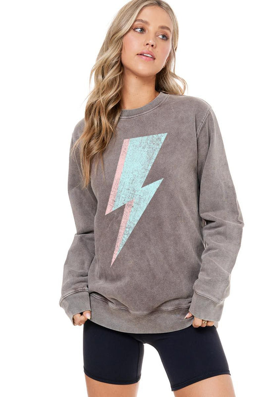 Lightning Bolt Crewneck