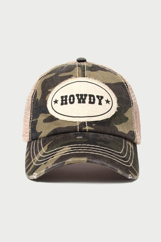 Howdy Camo Mesh Back Hat