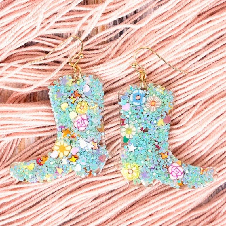 The Floral Boot Earrings
