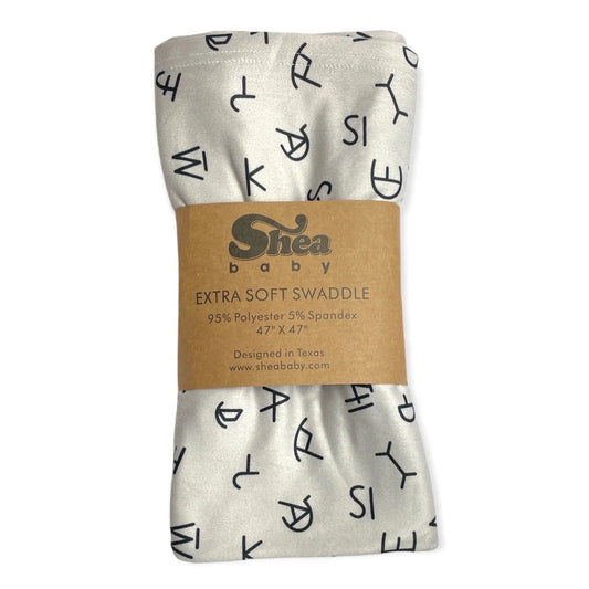 Gray Branded Swaddle
