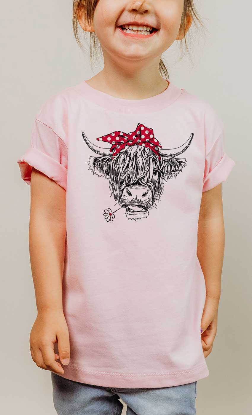 Youth Highland Cow Top
