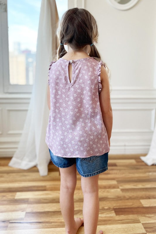 Youth Mauve Floral Top